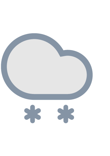 Some chance of snow. Moderate wind with gusts up to 65 km/h. High chance of low visibility. High chance of low temperatures with wind chill down to -8°C at 7am.